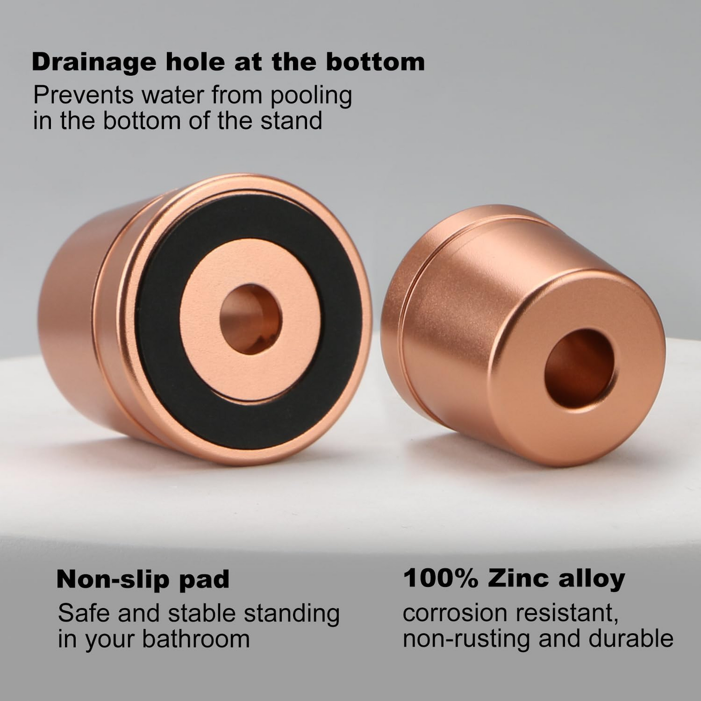 Safety Razor Stand, Safety Razor Holder (Rose Gold)