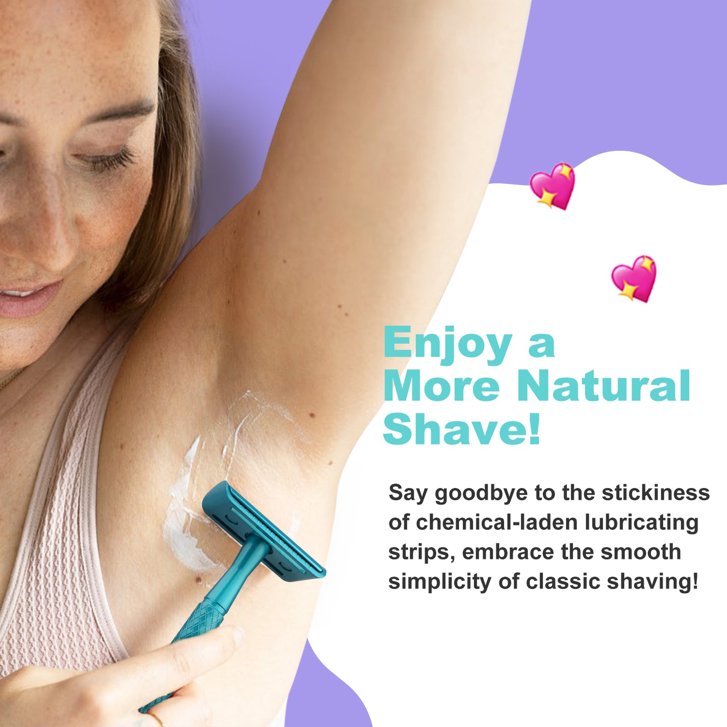 Teal Blue Single Blade Double Edge Safety Razor