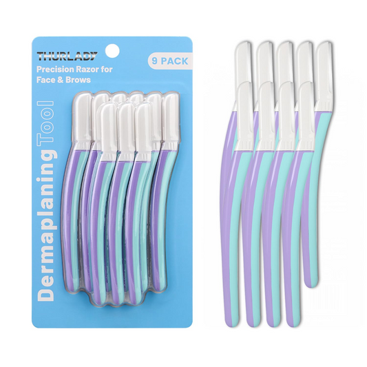 Dermaplane Razor for Women Face (9 Count, Wisteria)