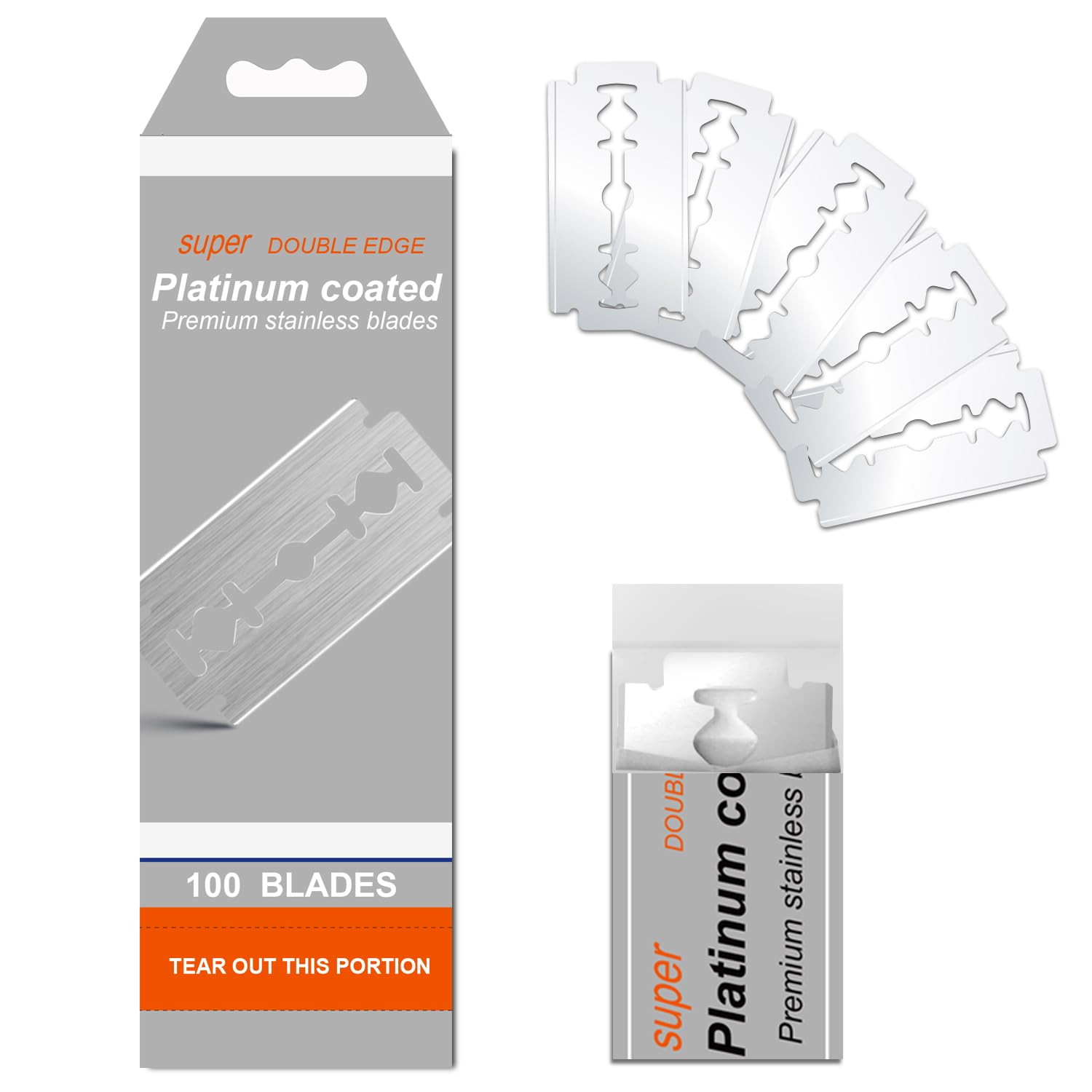 100 Count Double Edge Safety Razor Blades – THURLADY 丨 Effortless ...