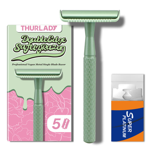 Forest Green Single Blade Double Edge Safety Razor