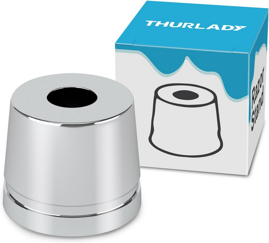 Safety Razor Stand, Safety Razor Holder (Bright Silver)