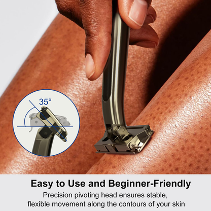 Stainless Steel Razor, 2-layer Single Edge Razor 3.0, Bronze