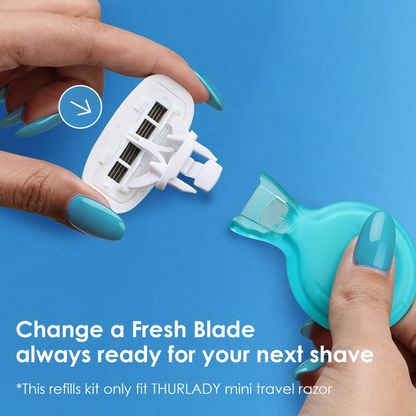 Travel Razor Refill Blades, 6 Count