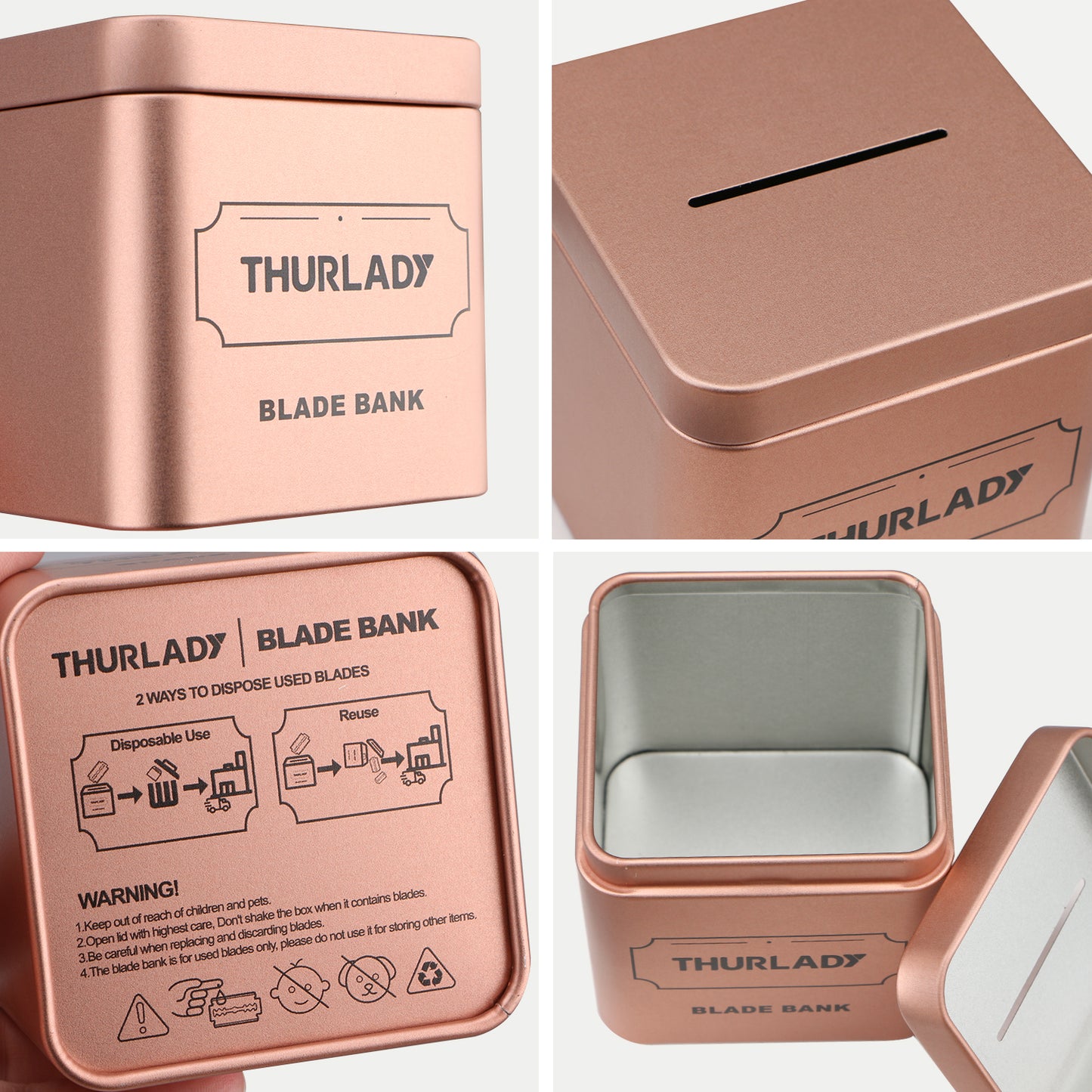 Rose Gold - Razor Blade Bank