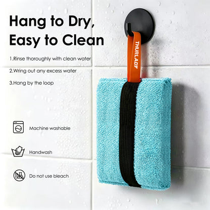 Exfoliating Body Scrubber, Rough Body Scrubber Exfoliator, 2 Pack, Blue