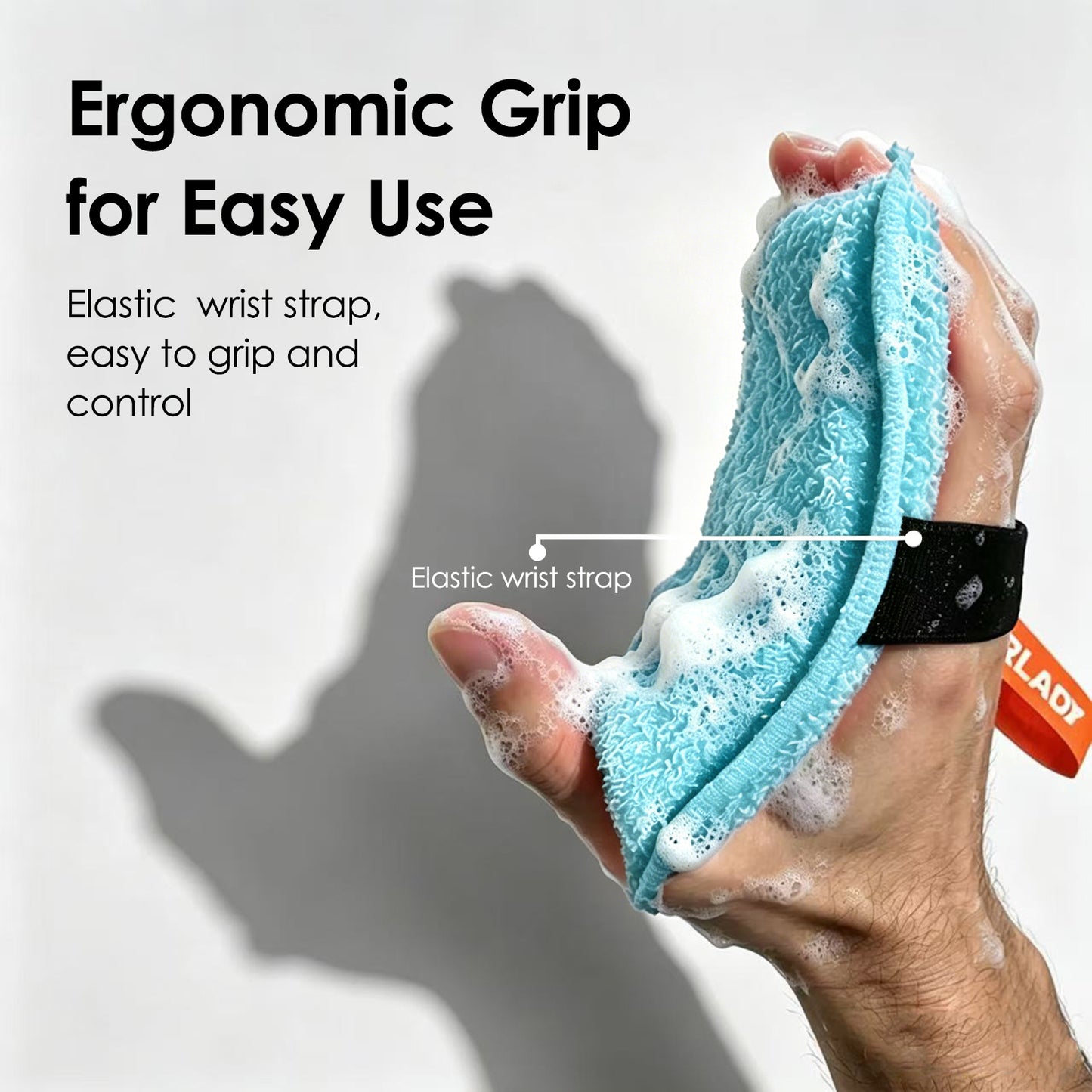 Exfoliating Body Scrubber, Rough Body Scrubber Exfoliator, 2 Pack, Blue