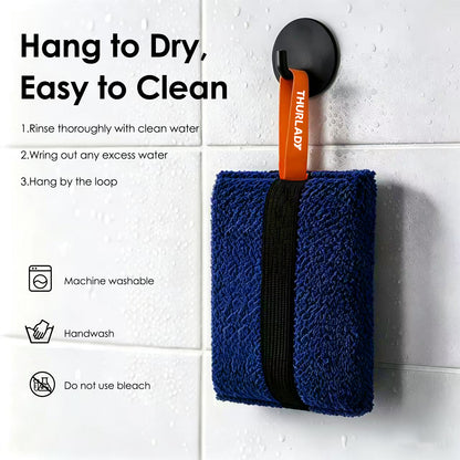 Exfoliating Body Scrubber, Rough Body Scrubber Exfoliator, 2 Pack, Blue & Navy