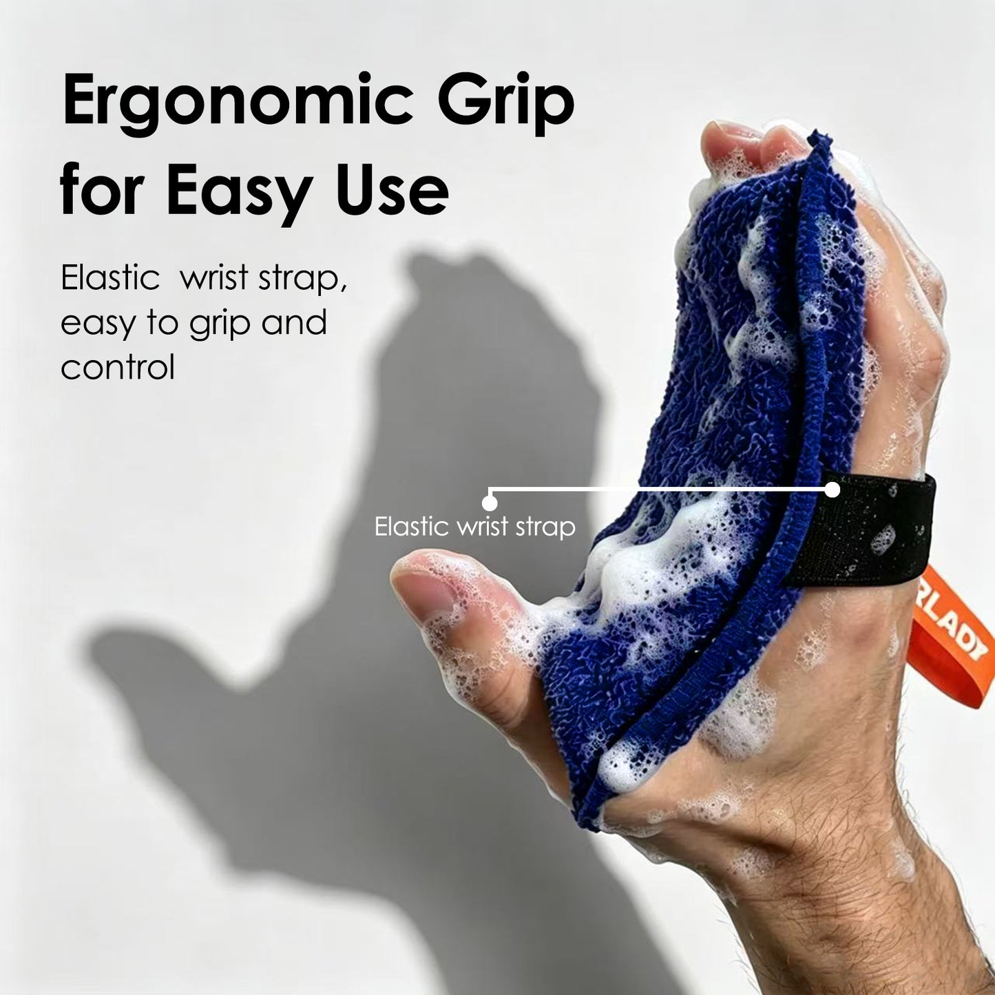 Exfoliating Body Scrubber, Rough Body Scrubber Exfoliator, 2 Pack, Blue & Navy