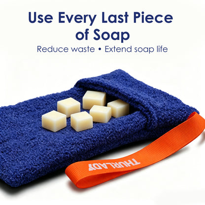 Exfoliating Soap Saver Bags for Deep Cleansing, 2 Pack, Navy