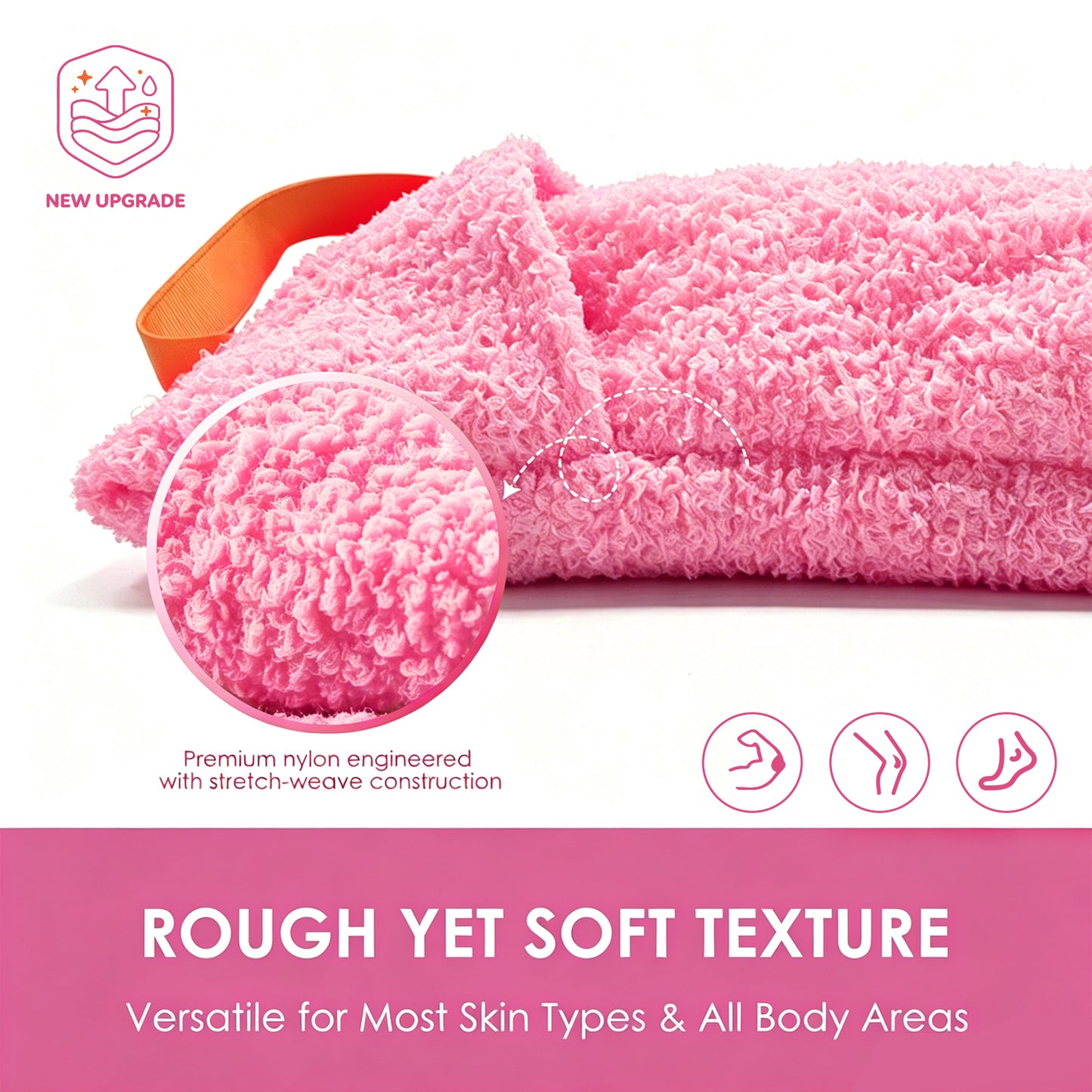 Exfoliating Soap Saver Bags for Deep Cleansing, 2 Pack, Pink