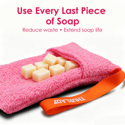 Exfoliating Soap Saver Bags for Deep Cleansing, 2 Pack, Pink